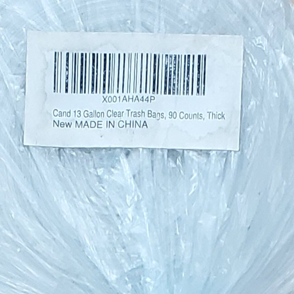 13 Gallon Clear Trash Bags 90 Ct New - Picture 2 of 6